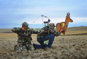 shooting from behind the decoy