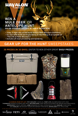 Havalon Gear Up for the Hunt sweepstakes