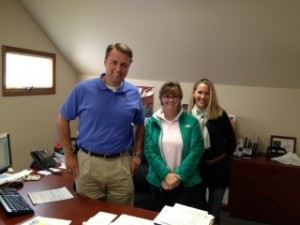 (l-r) John, Shelly and Chris in the Havalon sales office.